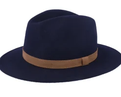 Bosco Hat Navy Fedora - Wigéns