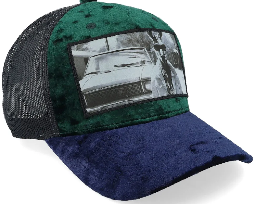 Boss Kangaroo Velvet Green/Navy Black A-frame - Calza Pennello