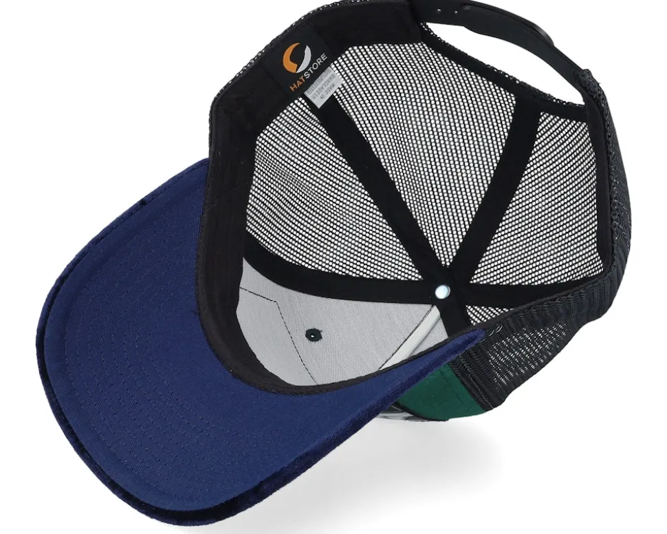 Boss Kangaroo Velvet Green/Navy Black A-frame - Calza Pennello