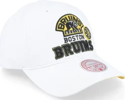 Boston Bruins All In Pro White Adjustable - Mitchell & Ness