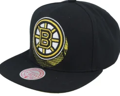 Boston Bruins Big Face 7.0 Vintage Black Snapback - Mitchell & Ness