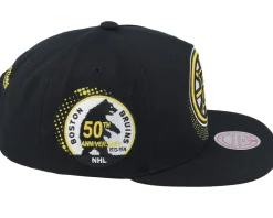 Boston Bruins Big Face 7.0 Vintage Black Snapback - Mitchell & Ness