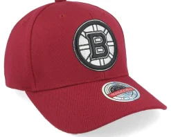 Boston Bruins Classic Red Burgundy Adjustable - Mitchell & Ness