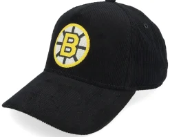 Boston Bruins Corduroy Valin Black A-frame Adjustable - American Needle