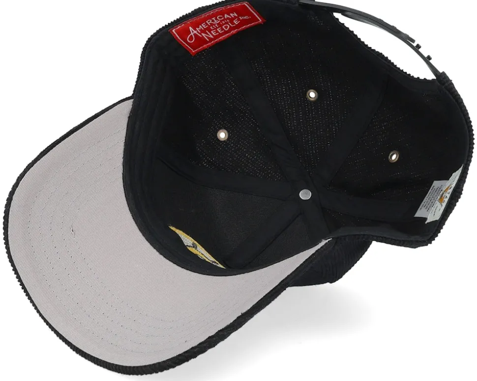 Boston Bruins Corduroy Valin Black A-frame Adjustable - American Needle