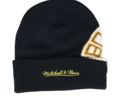 Boston Bruins Cricket Knit Vintage Black Cuff - Mitchell & Ness