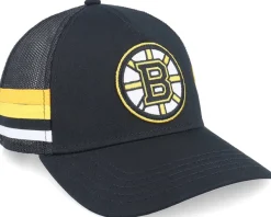 Boston Bruins Hotfoot Black A-frame Trucker - American Needle