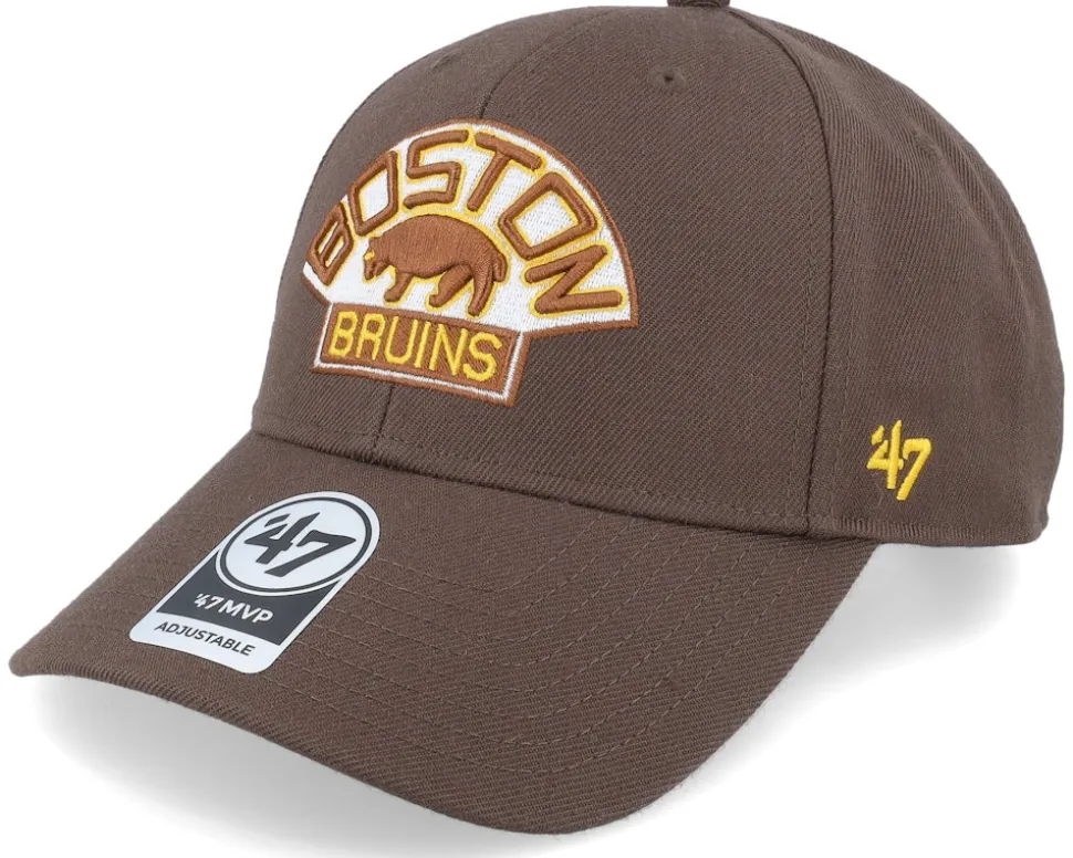 Boston Bruins Mvp Vintage Brown Adjustable - 47 Brand