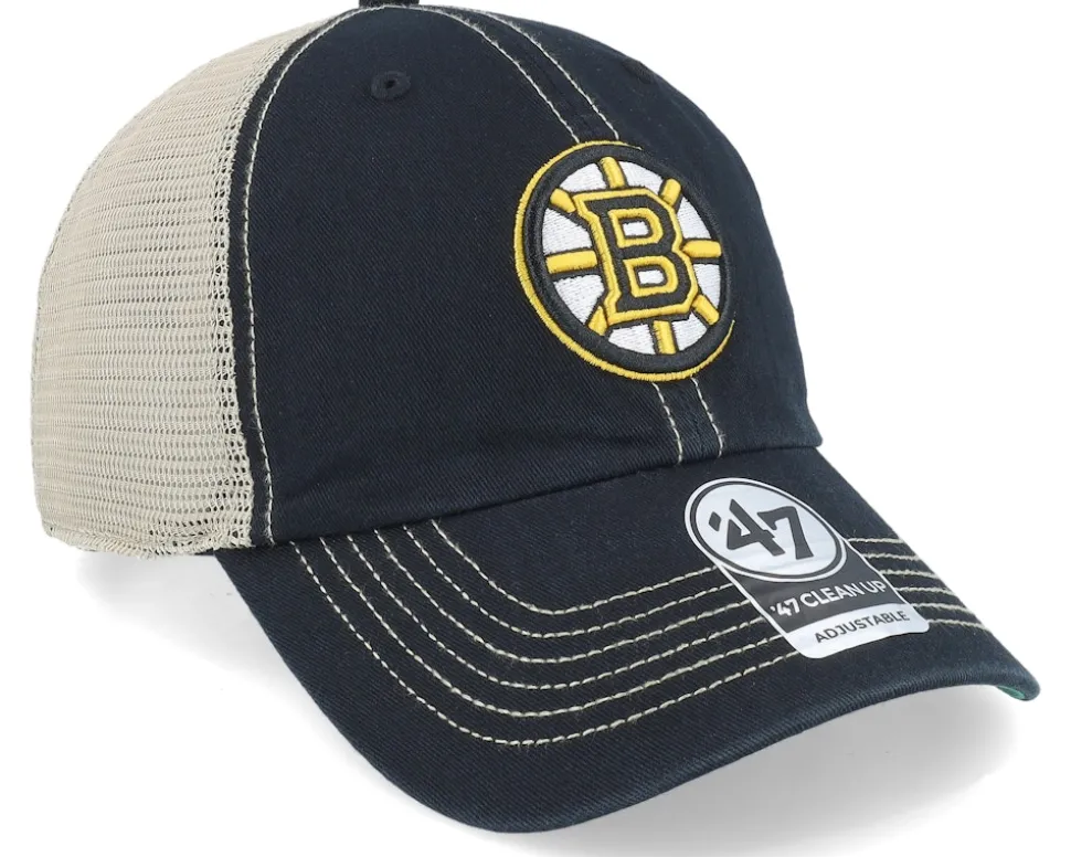 Boston Bruins NHL Trawler Clean Up Black Trucker - 47 Brand
