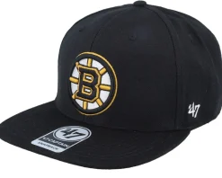 Boston Bruins No Shot 47 Captain Black Snapback - 47 Brand