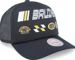 Boston Bruins Speedway Hwc Black Trucker - Mitchell & Ness
