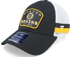 Boston Bruins Structured Black/Yellow Gold Trucker - Fanatics
