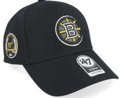 Boston Bruins Sure Shot Mvp Black Adjustable - 47 Brand