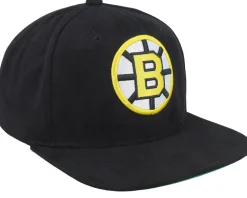 Boston Bruins Sweet Suede Vintage Black Snapback - Mitchell & Ness