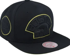 Boston Bruins Tc Bottoms Vintage Black Snapback - Mitchell & Ness