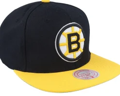 Boston Bruins Team 2 Tone 2.0 Black/Yellow Snapback - Mitchell & Ness