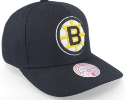 Boston Bruins Team Ground 2.0 Pro Black Adjustable - Mitchell & Ness