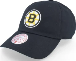 Boston Bruins Team Ground 2.0 Black Dad Cap - Mitchell & Ness