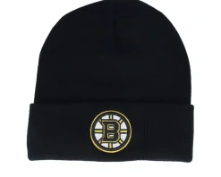 Boston Bruins Terrain Knit Solid Black Cuff - American Needle
