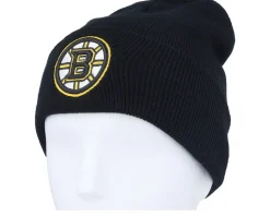 Boston Bruins Terrain Knit Solid Black Cuff - American Needle