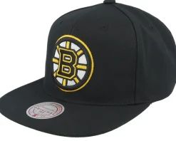 Boston Bruins Top Spot Black Snapback - Mitchell & Ness