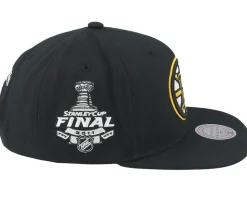 Boston Bruins Top Spot Black Snapback - Mitchell & Ness