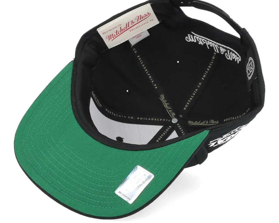Boston Bruins Top Spot Black Snapback - Mitchell & Ness