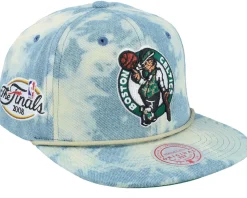 Boston Celtics Acid Wash Blue Snapback - Mitchell & Ness