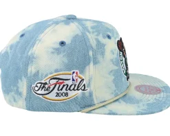 Boston Celtics Acid Wash Blue Snapback - Mitchell & Ness