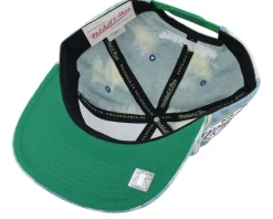 Boston Celtics Acid Wash Blue Snapback - Mitchell & Ness