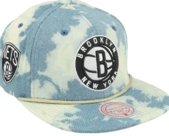 Boston Celtics Acid Wash Blue Snapback - Mitchell & Ness