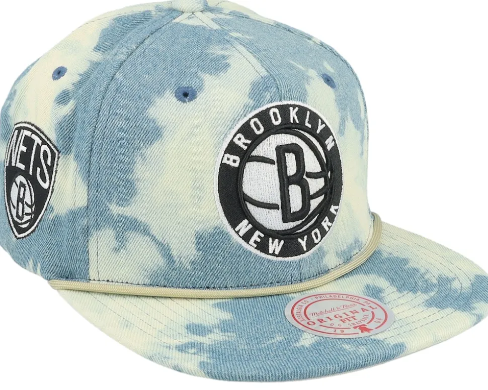 Boston Celtics Acid Wash Blue Snapback - Mitchell & Ness