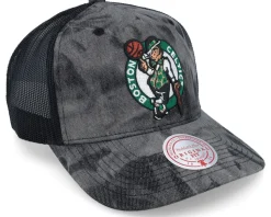 Boston Celtics Burnt Ends Black Trucker - Mitchell & Ness