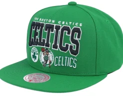 Boston Celtics Champ Stack Green Snapback - Mitchell & Ness