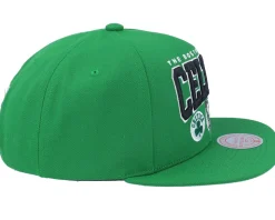 Boston Celtics Champ Stack Green Snapback - Mitchell & Ness