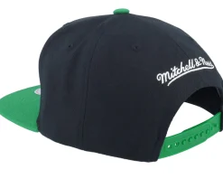 Boston Celtics Circle Splash Black Snapback - Mitchell & Ness