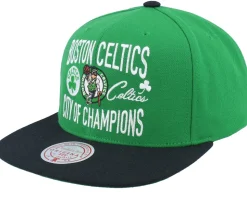 Boston Celtics City Love Green/Black Snapback - Mitchell & Ness