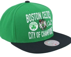 Boston Celtics City Love Green/Black Snapback - Mitchell & Ness