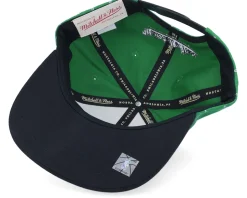 Boston Celtics City Pinstripe Deadstock Green Snapback - Mitchell & Ness