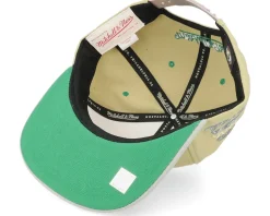 Boston Celtics Classic Canvas Tan Snapback - Mitchell & Ness