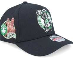 Boston Celtics Classic Custom Patch Black Adjustable - Mitchell & Ness