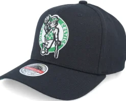 Boston Celtics Classic Custom Patch Black Adjustable - Mitchell & Ness