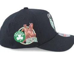 Boston Celtics Classic Custom Patch Black Adjustable - Mitchell & Ness