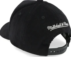 Boston Celtics Corduroy Net Black A-Frame Adjustable - Mitchell & Ness
