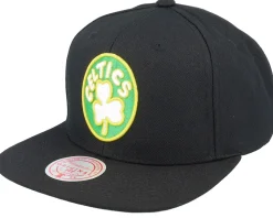 Boston Celtics Core Basic Black Snapback - Mitchell & Ness