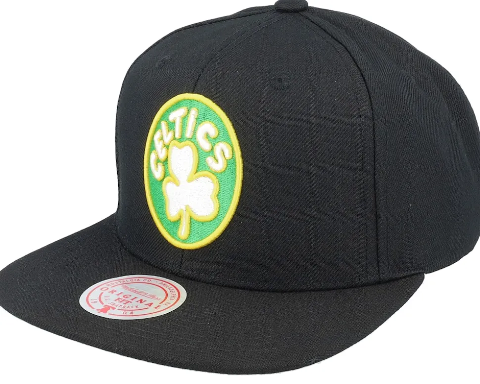 Boston Celtics Core Basic Black Snapback - Mitchell & Ness
