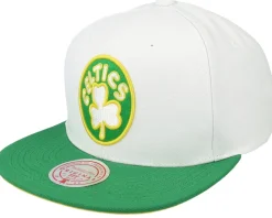 Boston Celtics Core Basic White/Green Snapback - Mitchell & Ness
