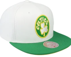 Boston Celtics Core Basic White/Green Snapback - Mitchell & Ness