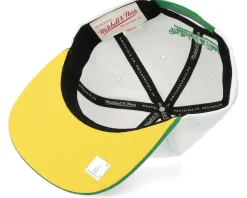 Boston Celtics Core Basic White/Green Snapback - Mitchell & Ness