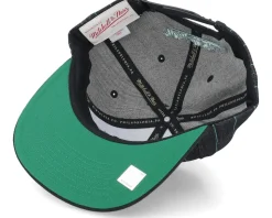 Boston Celtics Dem Stripes Black Snapback - Mitchell & Ness